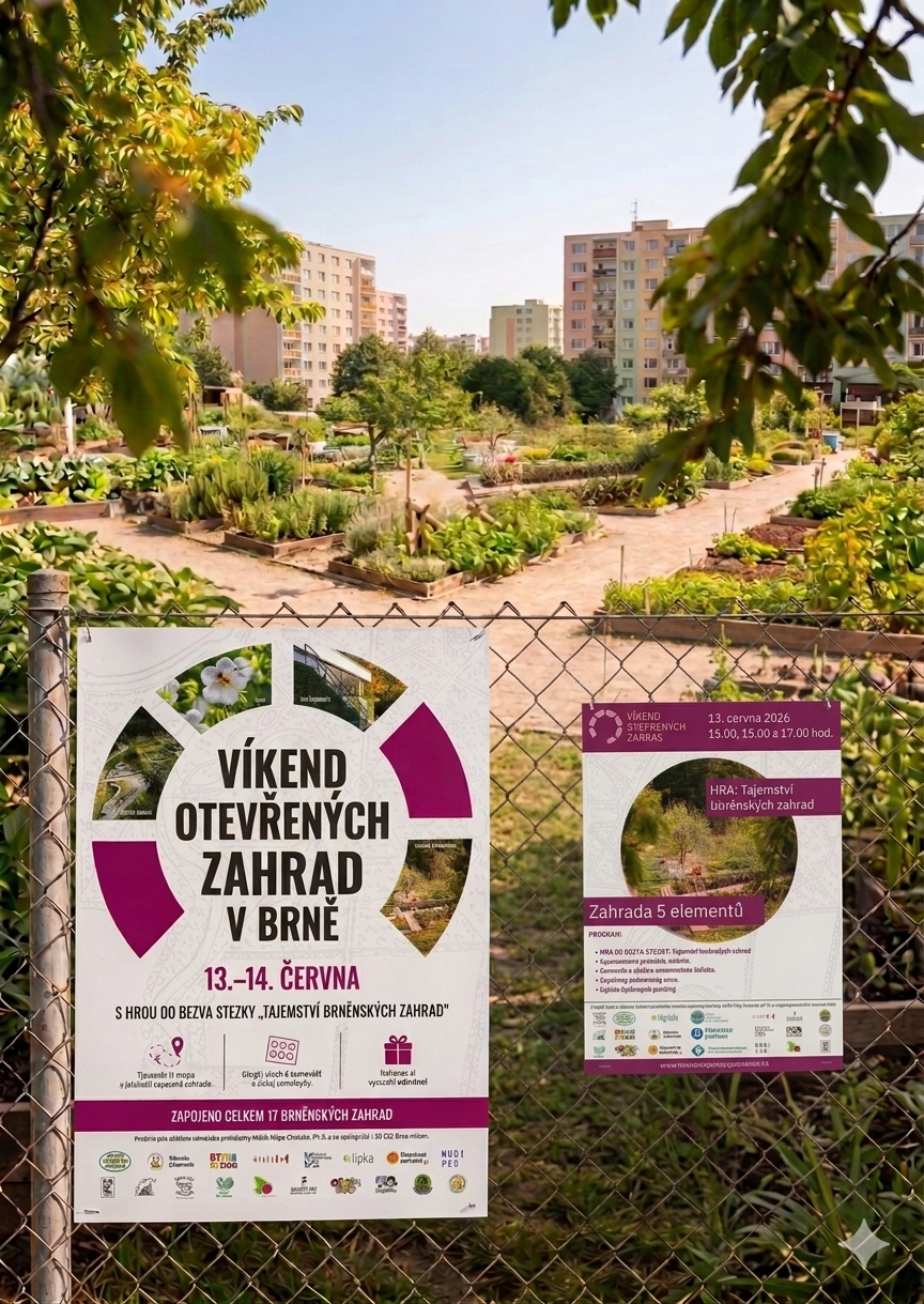 Pro zapojené zahrady Plakát Víkend otevřených zahrad